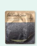 The Saem Mască facială intensivă cu aur și caviar Beaute De Royal 24K Gold & Caviar Intense Gel Mask - 35 g * 10 buc Masca de fata