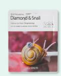 The Saem Mască facială intensivă cu diamante și mucină de melc Beaute De Royal Diamond & Snail Intense Gel Mask - 35 g * 10 buc Masca de fata