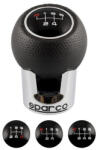 Sparco Váltógomb, Sparco Lazio fekete-króm (9665)