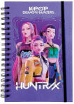 GIM K-pop Démonvadászok Hunter X B/5 vonalas spirál füzet 70 lapos GIM36402910 (GIM36402910)