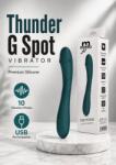 Mokko Toys Vibrator Thunder G-Spot, 10 Moduri Vibratii, Silicon Premium, USB Magnetic, 21.8 cm Vibrator
