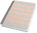 Sigel Spirálfüzet, 162x215 mm, pontrácsos, 60 lap, keményfedeles, SIGEL ˝Jolie˝, Sweet Dots