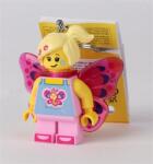 LEGO® Kulcstartó, LED világítással, LEGO ˝Butterfly Girl˝