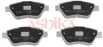 ASHIKA Set placute frana ASHIKA 50-00-0248 (50-00-0248)