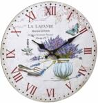 TFA Ceas analog de perete din MDF, design VINTAGE, La Lavande, TFA 60.3045. 14 (AB-60.3045.14)