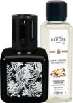 Maison Berger Paris Lampă catalitică Glacon Black Zebra cu parfum Amber Powder (4809)