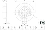Bosch Disc frana BOSCH 0 986 479 K00 (0 986 479 K00) - automobilus