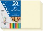 DOHE A3 Krémszínű Kartonpapír Kézművességhez és Nyomtatáshoz - 50 db, 21x29, 7 cm, 180 g/m2