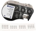 Brady M4-49-498 / 170791, 25.40 mm, Vinyl, fekete nyomtatás / fehér háttér (170791)