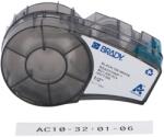 Brady M21-500-414 / 151515, 12, 70 mm x 3, 048 m, poliészter, fekete nyomtatás / fehér háttér (151515)