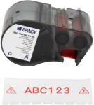 Brady M5C-1500-595-WT-RD / 170945, 38.10 mm x 7.62 m, Vinyl, piros nyomtatás / fehér háttér (170945)