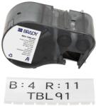 Brady M5C-1500-422 / 170859, 38.10 mm x 7.62 m, Poliészter, fekete nyomtatás / fehér háttér (170859)