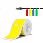Niimbot 1EA01174201, 25x76mm, 200 db, sárga öntapadós kábelcímkék (1EA01174201)