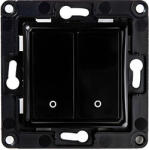 Shelly Comutator de perete Shelly 2 butoane (negru) (Wallswitch2Black)