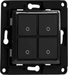Shelly Comutator de perete Shelly 4 butoane (negru) (Wallswitch4Black)