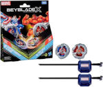 Hasbro Beyblade X Marvel Collab Captain America vs Red Hulk pörgettyű szett - Hasbro (G0278/G1690)