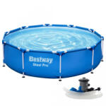 Brius Piscina cadru metalic Bestway, 366x76 cm, 6500 litri, cu pompa de filtrare (BES56681) Piscina
