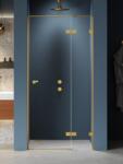 NEW TRENDY Eventa Gold Brushed zuhanyajtók 100 cm dönthető arany csiszolt/átlátszó üveg EXK-8228 (EXK8228)