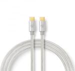Nedis Fabritallic USB-C - USB-C kábel 60W 1m (CCTB64700AL10) (CCTB64700AL10)