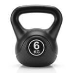  Kettlebell 6KG Kettlebell Súlyzó Crossfit Fitnesz Gyakorlatokhoz (FTP-03-6KG-BK)