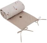 EKO Prémium puha rácsvédő kiságyba 360x35cm, Velvet Bees Beige