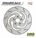 NG Brake Disc Hátsó Féktárcsa Harley-davidson 883/1340 84-98 (292X50, 8X5, 8) (5X8,