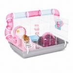 PETSI Cușcă Petsi pentru hamsteri și rozătoare mici cu tuneluri și accesorii