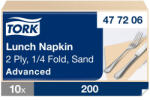 Tork Advanced Lunch éttermi szalvéta, 2 rétegű, krém, 33x33 SCA477206 (SCA477206)