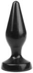 I Love Butt Plug Classic M - prémium análszex eszköz, 13 x 5, 3 cm, fekete