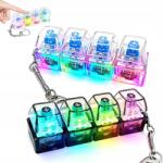  Kulcstartó Billentyűzet Mechanikus Clicker Anti-stressz Led 2db (8581709394680)