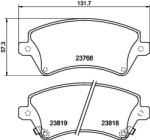 MINTEX Fékbetét készlet MINTEX MDB2257 for TOYOTA (MDB2257)