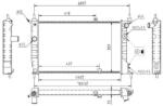 MTR Radiator, racire motor MTR 13054476 (13054476) - fixbox