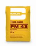 Duraziv Tinci gri clasic Duraziv PM 43, sac de 25kg, 48 saci/palet - tencuială fină pe bază de ciment gri, pulberi minerale şi aditivi, aplicată în strat de 2-4 mm peste tencuiala grosieră de ciment, ca strat