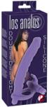 You2Toys Set Strap-On Los Analos Double Delight cu Vibrații și Stimulator Clitoridian Dildo