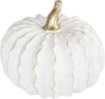MagicHome Decoratiune dovleac MagicHome Nature alb-auriu din polyresin 20, 5 cm (8092418)