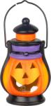 MagicHome Felinar decorativ Halloween MagicHome, dovleac LED din teracota, 7x7, 3x13 cm (8092408)