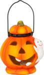 MagicHome Decoratiune Halloween cu dovleac LED din teracota MagicHome, 10 cm (8092405)
