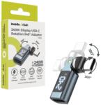 Mobile Origin CB15 240 W-os, 540°-ban forgatható USB-C adapter kijelzővel, szürke