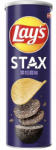 Lay's 90g Lay's Stax fekete szarvasgomba ízű burgonyaszirom dobozban