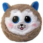 Ty Plush Wolf Ty Beanie Bouncer Slush, Culoare gri, alb si albastru, Cu ochi stralucitori (10074606)