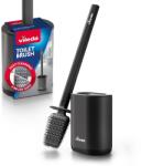 Vileda Perie WC Vileda cu Cap Flexibil si Maner din Otel Inoxidabil, Neagra (92775792)