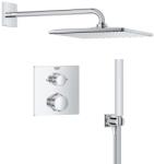 GROHE Sistem de dus incorporabil GROHE Precision 310, 31cm, cu termostat, crom (96391532)