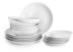 IBILI Set de Farfurii IBILI Bologna, 18 piese, Porcelan Alb, pentru 6 Persoane (37405147) Serviciu de masa