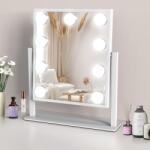 TUREWELL Oglinda de machiaj TUREWELL cu lumini LED, 3 moduri de culoare, 360 rotatie (53478884)