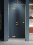 NEW TRENDY Eventa Gold Brushed uși de duș 110 cm înclinabilă auriu periat/sticlă transparentă EXK-8229 (EXK8229)