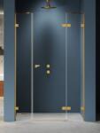 NEW TRENDY Eventa Gold Brushed uși de duș 110 cm înclinabilă auriu periat/sticlă transparentă EXK-8234 (EXK8234)