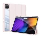 Dux Ducis TOBY tok álló, bőr hatású (aktív FLIP, oldalra nyíló, TRIFOLD, asztali tartó, ceruza tartó) RÓZSASZÍN Xiaomi Pad 7 Pro / Pad 7 (GP-168769) - aqua