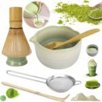  Bambusz Tea Ajándék Szett Matchy Chashaku Habverő Kanál (SA54F6SEFCSEFVS)