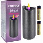 Cortina Led Gyertya 12cm Fekete Rózsaszín Láng Dekoratív Elemek (KW01MM)