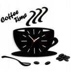 ModernClock Coffee Time Falikaróra Csésze Szatin (satincup_white)